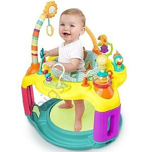 Covoras de joaca copii Bright Starts Springin’ Safari Bounce-A-Round