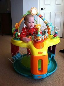 Covoras de joaca copii Bright Starts Springin’ Safari Bounce-A-Round