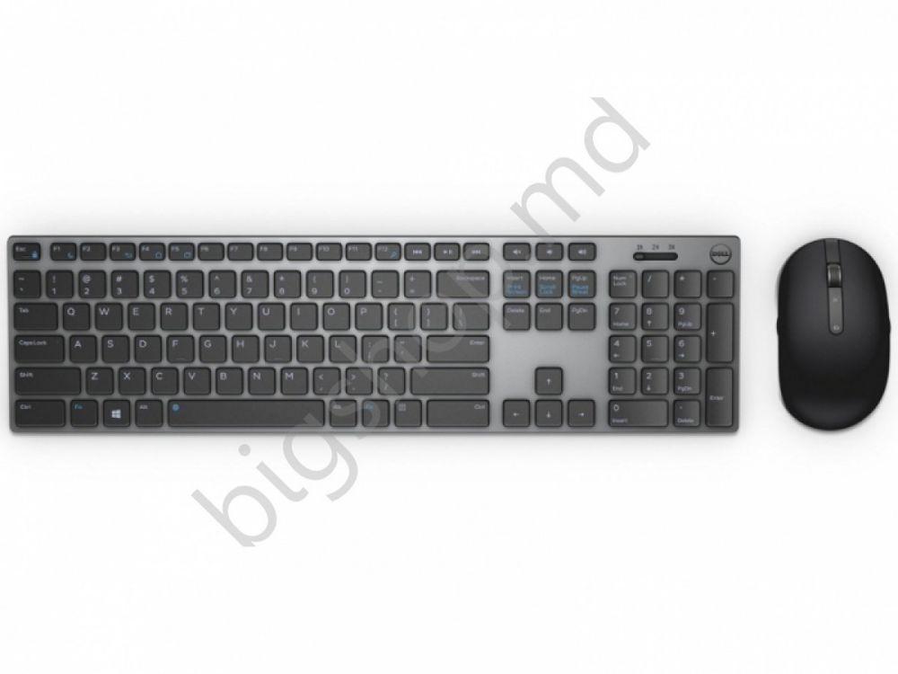 Set tastatura + Mouse DELL Wireless KM717 Premium Black/Silver