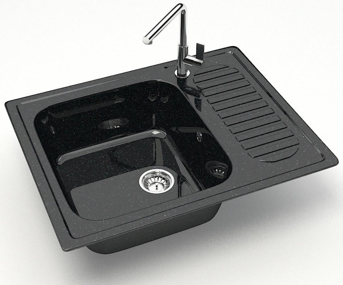 Chiuveta de bucatarie Marrbaxx Z015Q4 Black Lucios