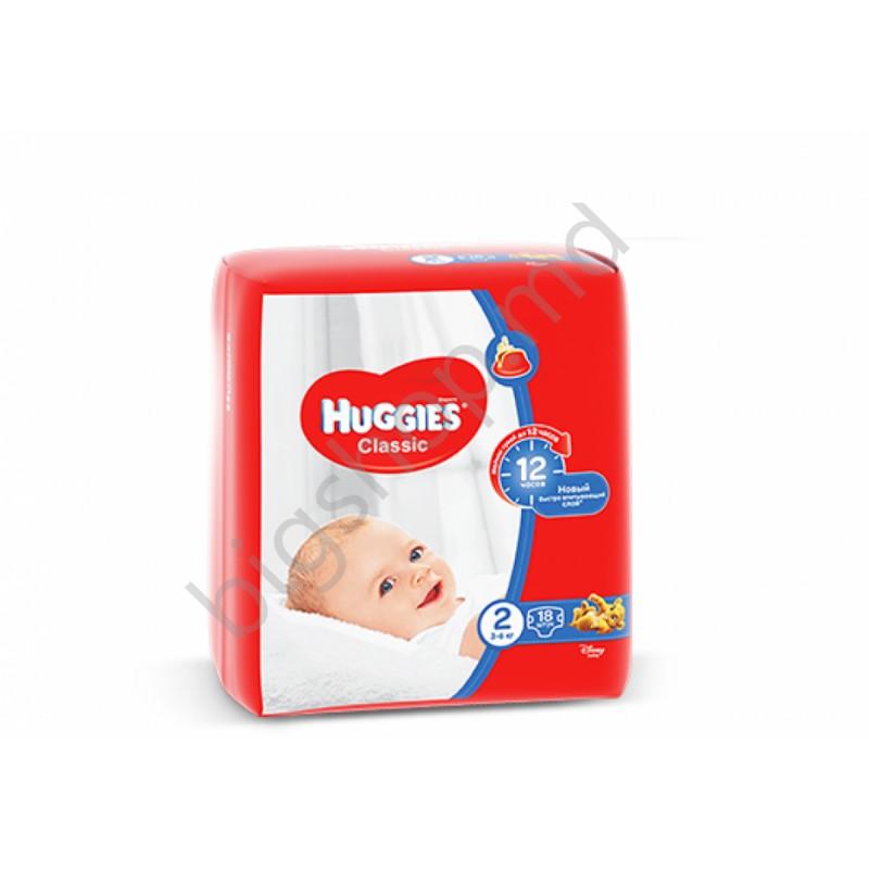 Pampers Huggies Classic Small 2 (3-6 kg) 18 buc.