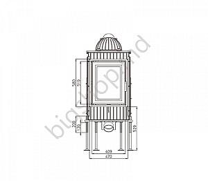 Focar semineu Nordflam Horn