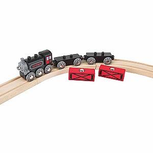 Jucarie interactiva Hape Locomotivă Marfar