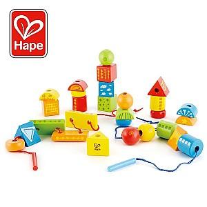 Jucarie interactiva Hape String-Along Shapes
