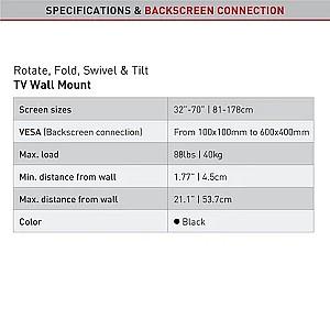 Suport pentru televizor Barkan 3400F