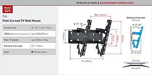 Suport pentru televizor Barkan E21