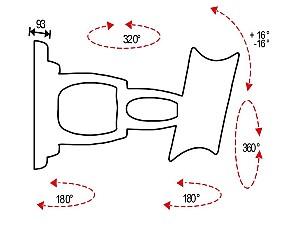 Suport pentru televizor OMB  LUNAR 3 400 x 400 B