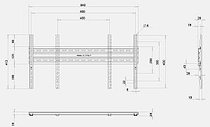 Suport pentru televizor OMB  SLIM 800
