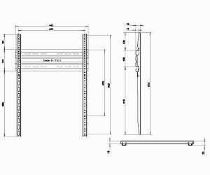 Suport pentru televizor OMB  SLIM 400x600