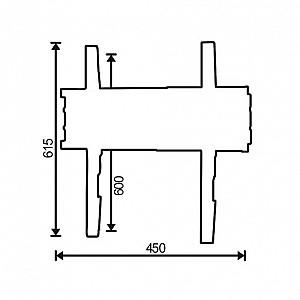 Suport pentru televizor OMB  SLIM 400x600