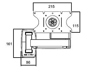 Suport pentru televizor OMB  GYRO 3