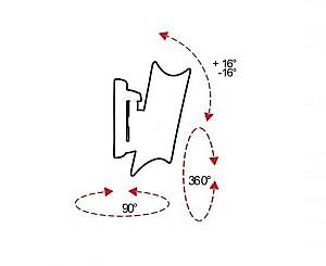 Suport pentru televizor OMB  Lunar 1 400 x 400 Black