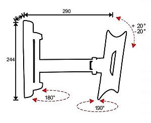 Suport pentru televizor OMB  Easy two Extra 400 x 400