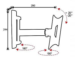 Suport pentru televizor OMB  Easy two Extra 200 x 200