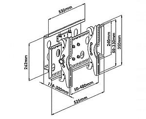 Suport pentru televizor Monaco DP108S