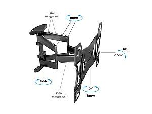 Suport pentru televizor Multibrackets M VESA FLEXARM FULL MOTION DUAL 600X400