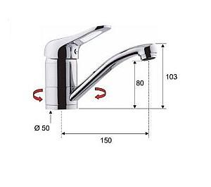 Baterie pentru lavoar Remer KISS 11G