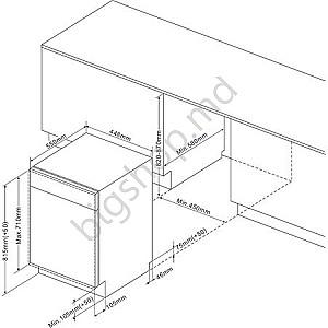 Masina de spalat vase incorporabilă Hansa ZIM 434 B