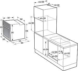 Cuptor electric incorporabil Gorenje BOS6737E20FBG