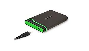 Hard disk extern Transcend StoreJet 25M3C Iron Gray 2TB (TS2TSJ25M3C)