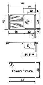 Chiuveta de bucatarie Plados Spazio SP0861 UG