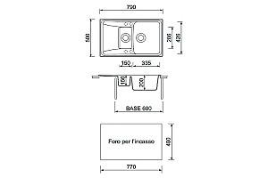 Chiuveta de bucatarie Plados Roxana HR0791 UM