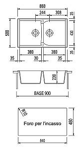 Chiuveta de bucatarie Plados Corax CX0862 UG