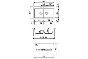 Chiuveta de bucatarie Plados Lux LX8620