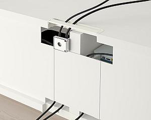 Tumba RTV IKEA Besta white/Selsviken glossy/white 120x42x39 cm