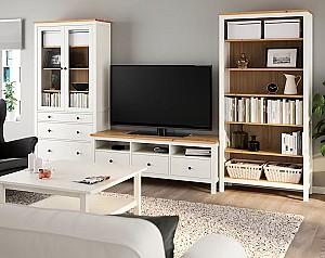 Living IKEA Hemnes white/brown 326x197 cm