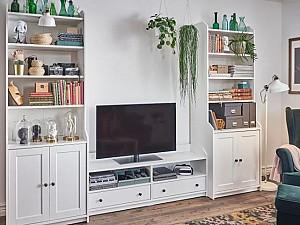 Living IKEA Hauga  White 277x46x199 cm