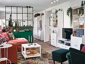 Living IKEA Hauga  White 277x46x199 cm