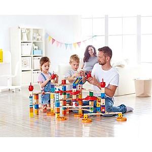 Jucarie interactiva Hape Labirint Quadrilla – Xilofon (96 piese)