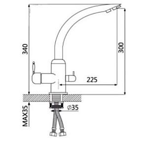 Robinet bucatarie Marrbaxx G011Q2 Beige