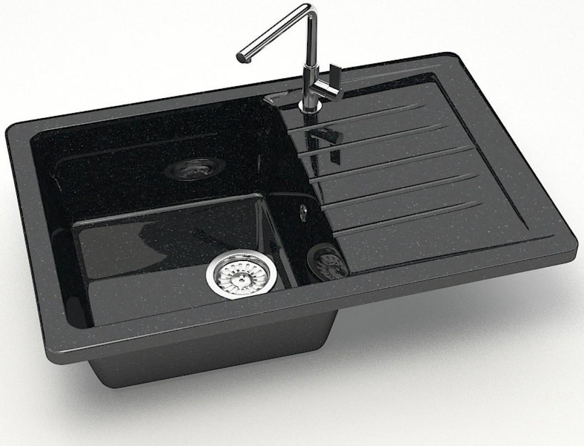 Chiuveta de bucatarie Marrbaxx Z016Q4 Black Lucios