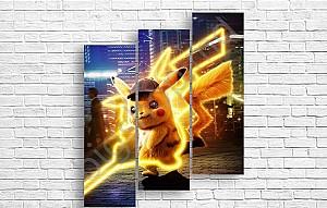 Tablou multicanvas Art.Desig Pokemon Fulger