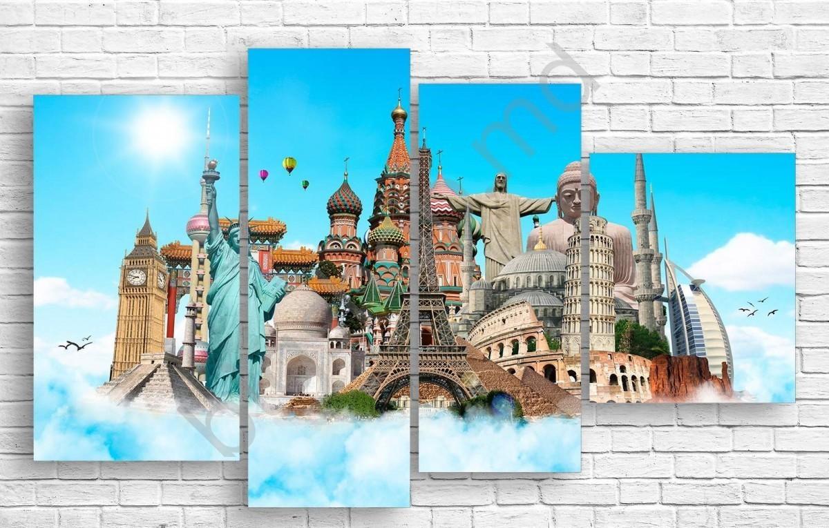 Tablou multicanvas Art.Desig ORAȘE ȘI ȚĂRI