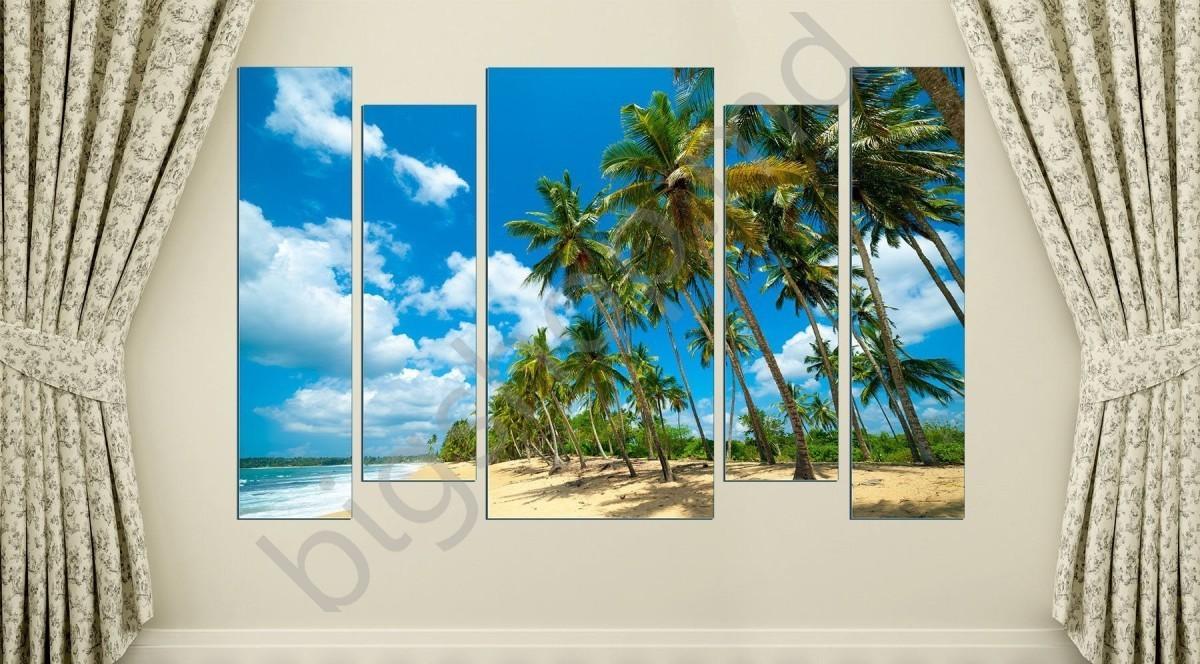 Tablou multicanvas Art.Desig UN COLȚ AL PARADISULUI_2