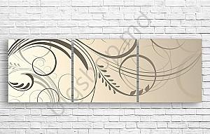 Tablou multicanvas Art.Desig MODELE GRAȚIOASE PE FUNDAL GRI