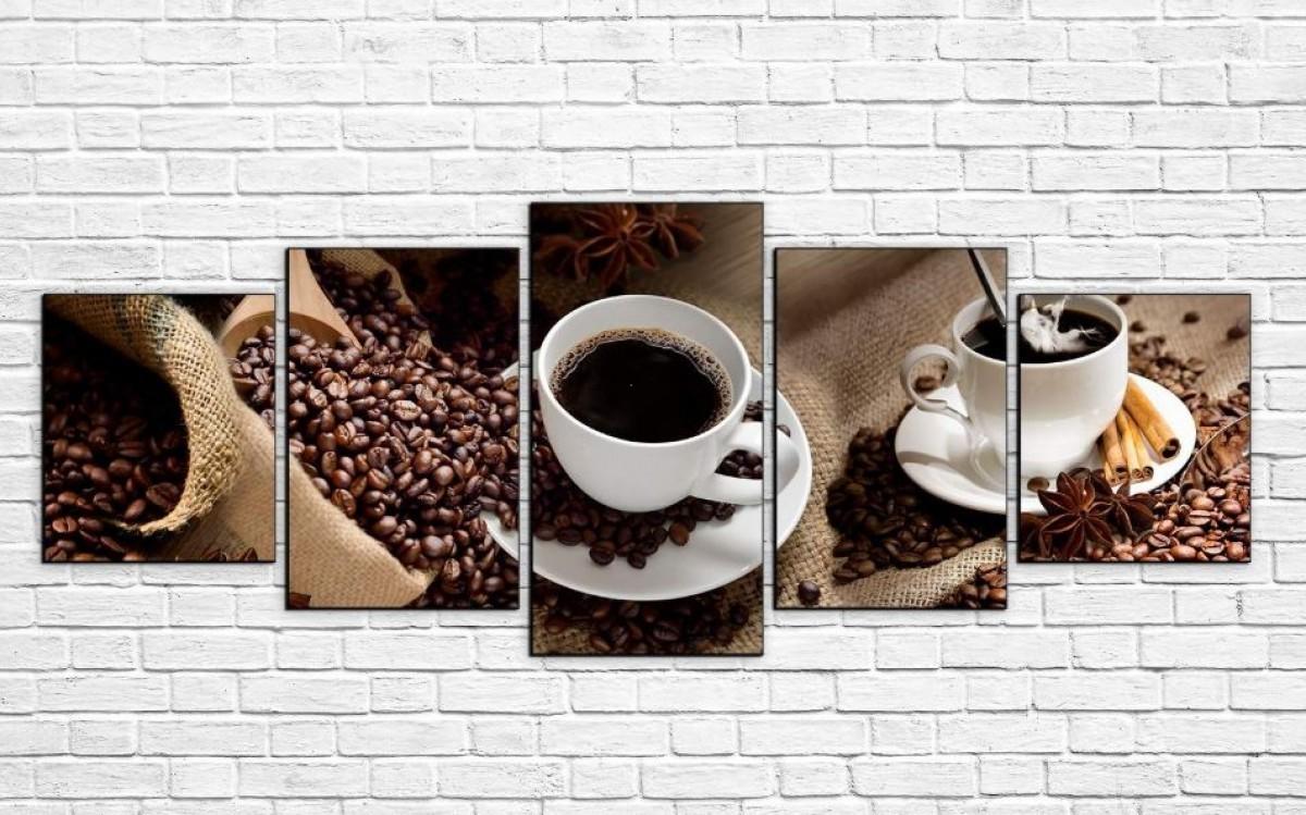 Tablou multicanvas ArtD Cappuccino și cruciani