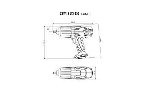 Masina de insurubat cu impact METABO SSW 18 LTX 600