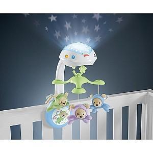 Carusel pentru patuc Fisher  price Butterfly Dreams 3-in-1 Project Mobile