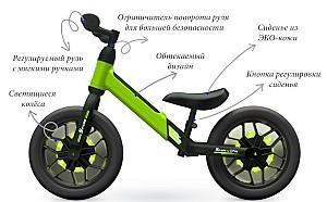 Bicicleta fara pedale QPlay Spark Green