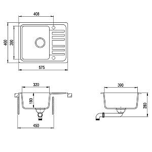 Chiuveta de bucatarie Aquasanita Notus SQ102AW Black