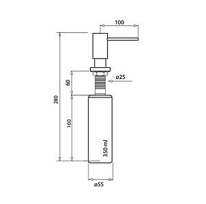 Dozator sapun lichid Aquasanita DR-002