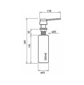 Dozator sapun lichid Aquasanita D-501