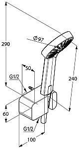 Set de duș Kludi A-QA b (6567005-00)
