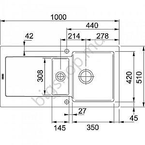Chiuveta de bucatarie Franke Maris MRK 651-100 White