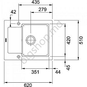 Chiuveta de bucatarie Franke Maris MRK 611-62 Black