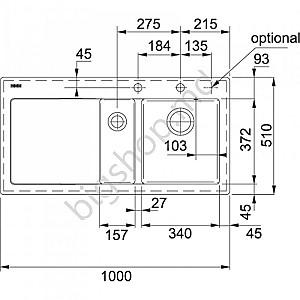 Chiuveta de bucatarie Franke Mythos MTK 651-100 Black Left
